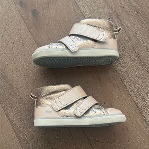 See Kai Run Rose Gold Sneakers High-Top Velcro